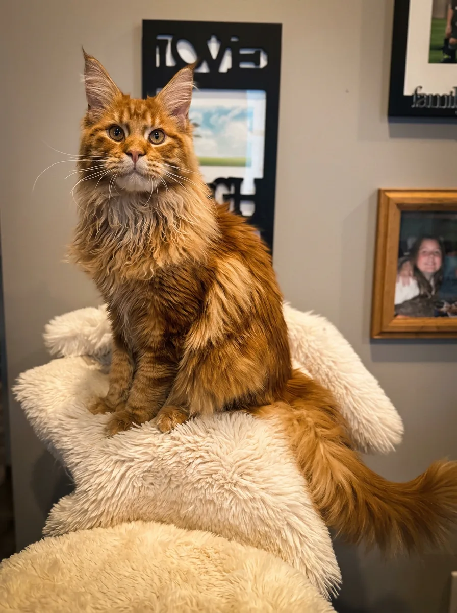 Eddie, Red Maine Coon king